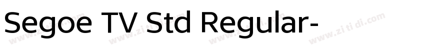 Segoe TV Std Regular字体转换